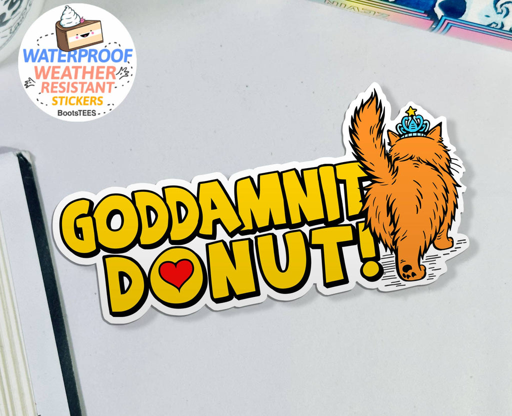 Dungeon Crawler Carl Stickers 3" Goddamnit Donut! Decal