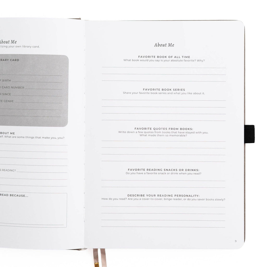 Vintage Library in Lilac: Reading Journal