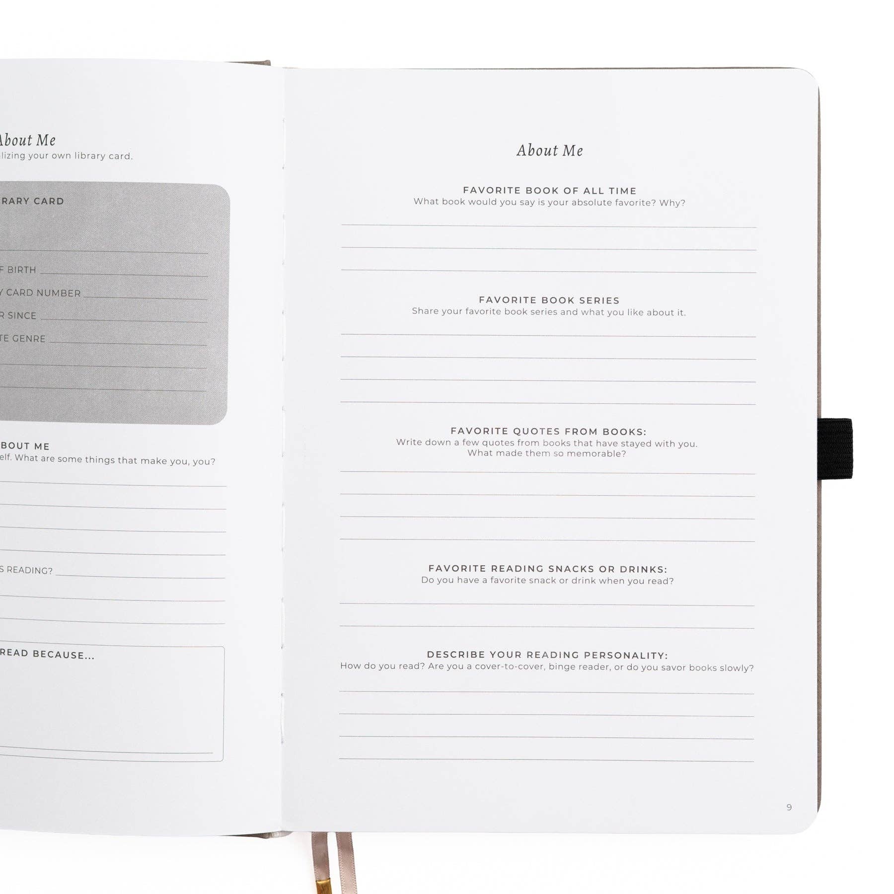 Vintage Library in Lilac: Reading Journal