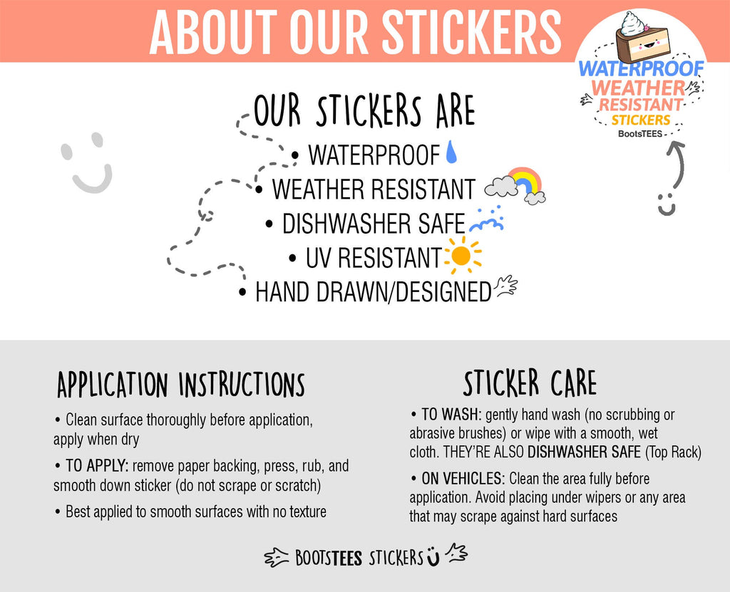 Go Away I'm Reading Sticker, 3" Waterproof Book Decals