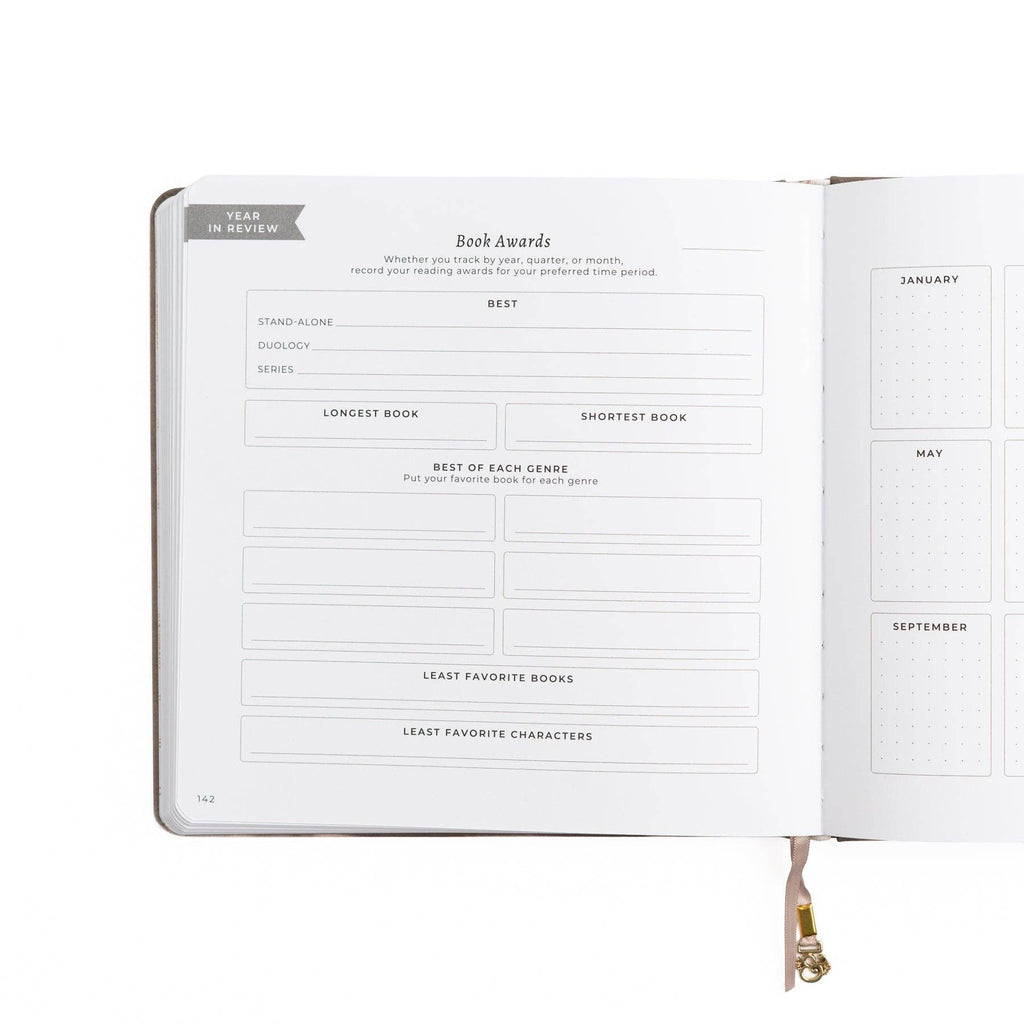 Vintage Library in Lilac: Reading Journal