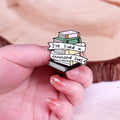 I've Lived a Thousand Lives Book Stack Enamel Pin