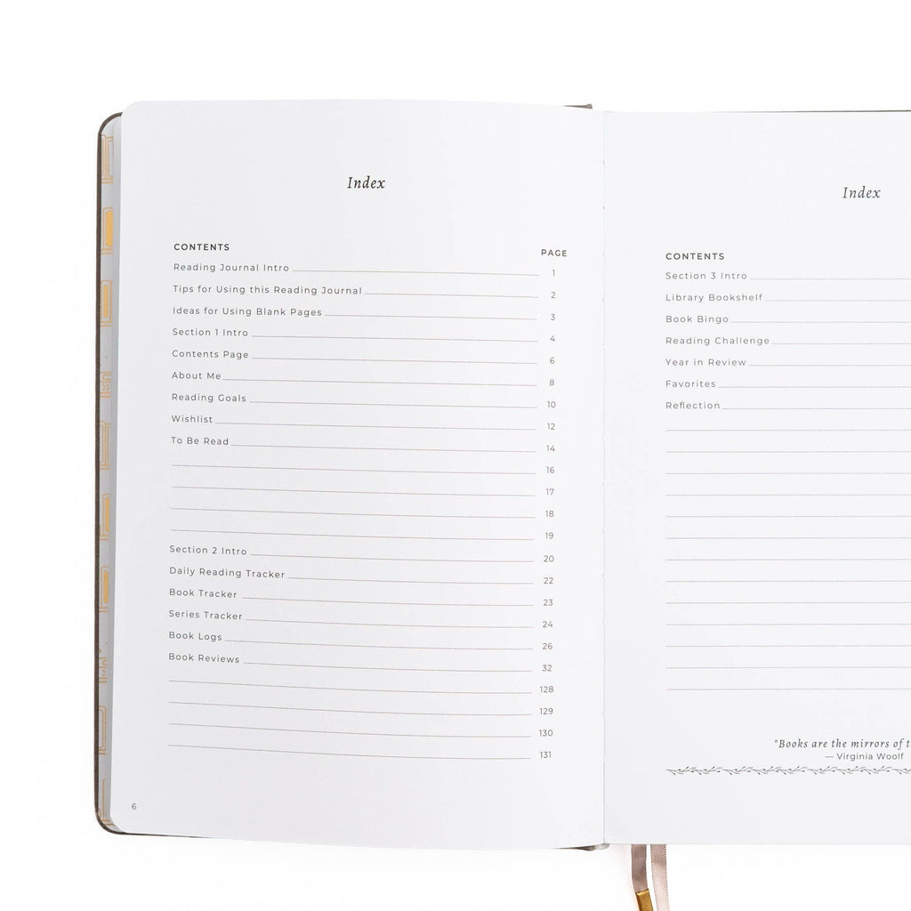 Vintage Library in Lilac: Reading Journal