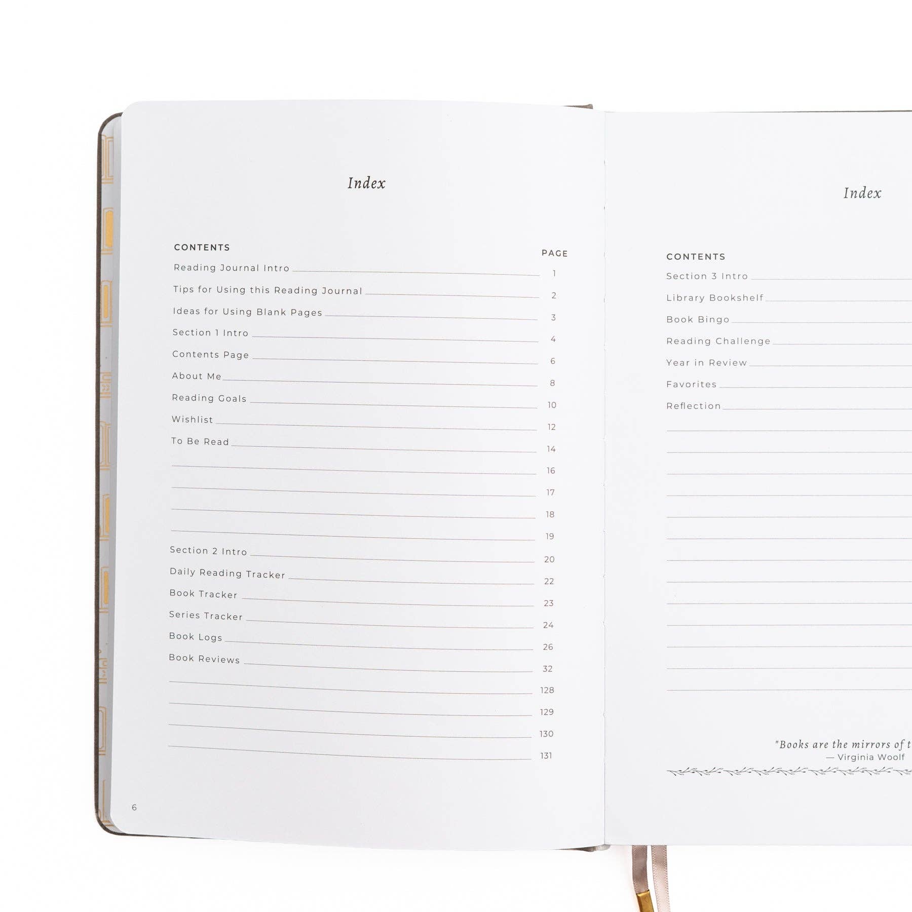 Vintage Library in Lilac: Reading Journal