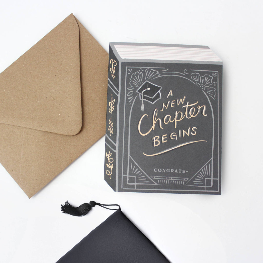 A New Chapter Begins - Graduation Card
