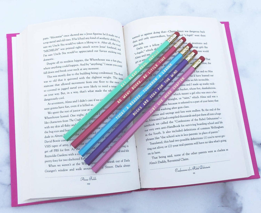 Book Lover Pencil Set for Readers