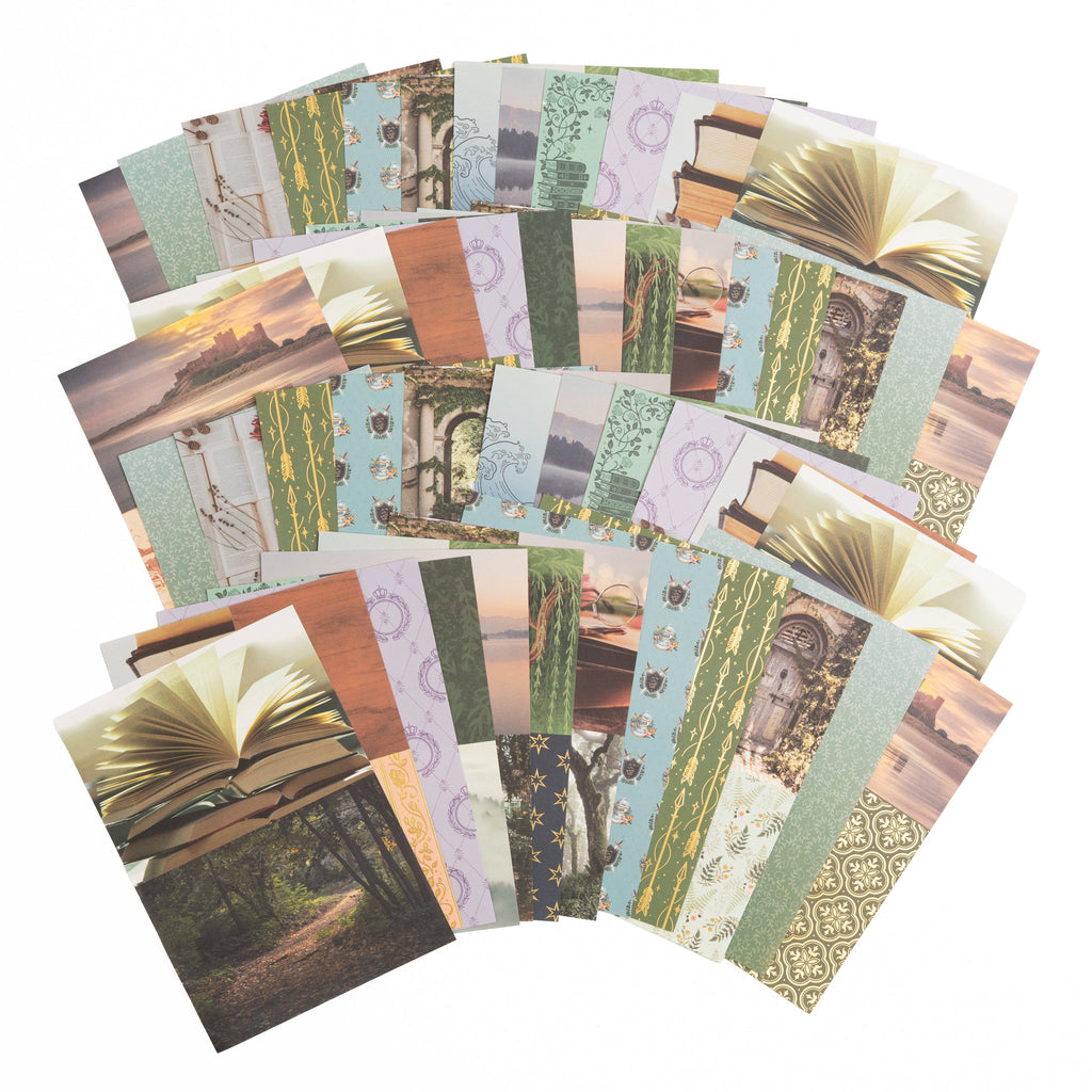 Enchanted Chapters Collage Paper Book