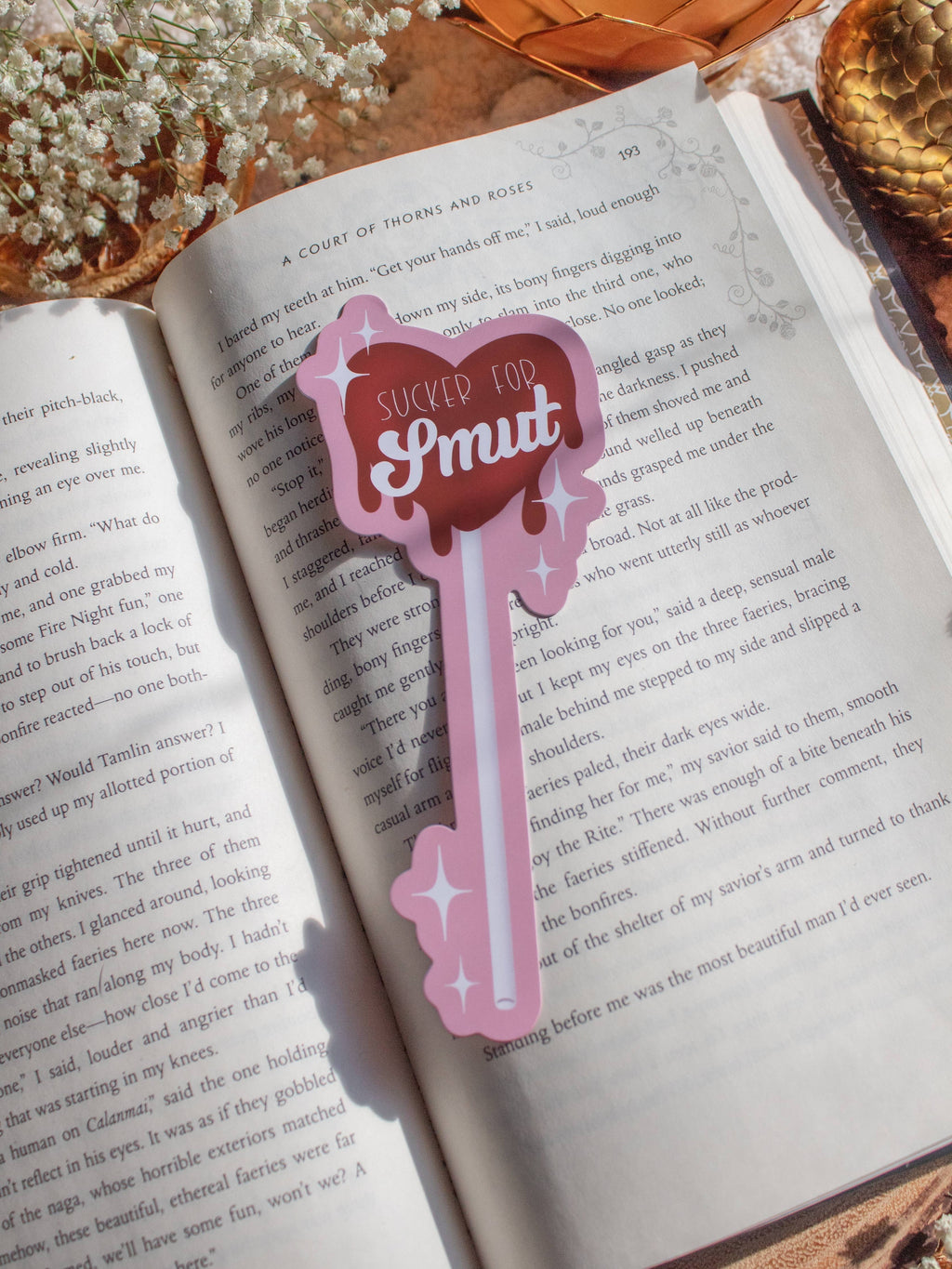 Sucker for Smut Die-Cut Bookmark