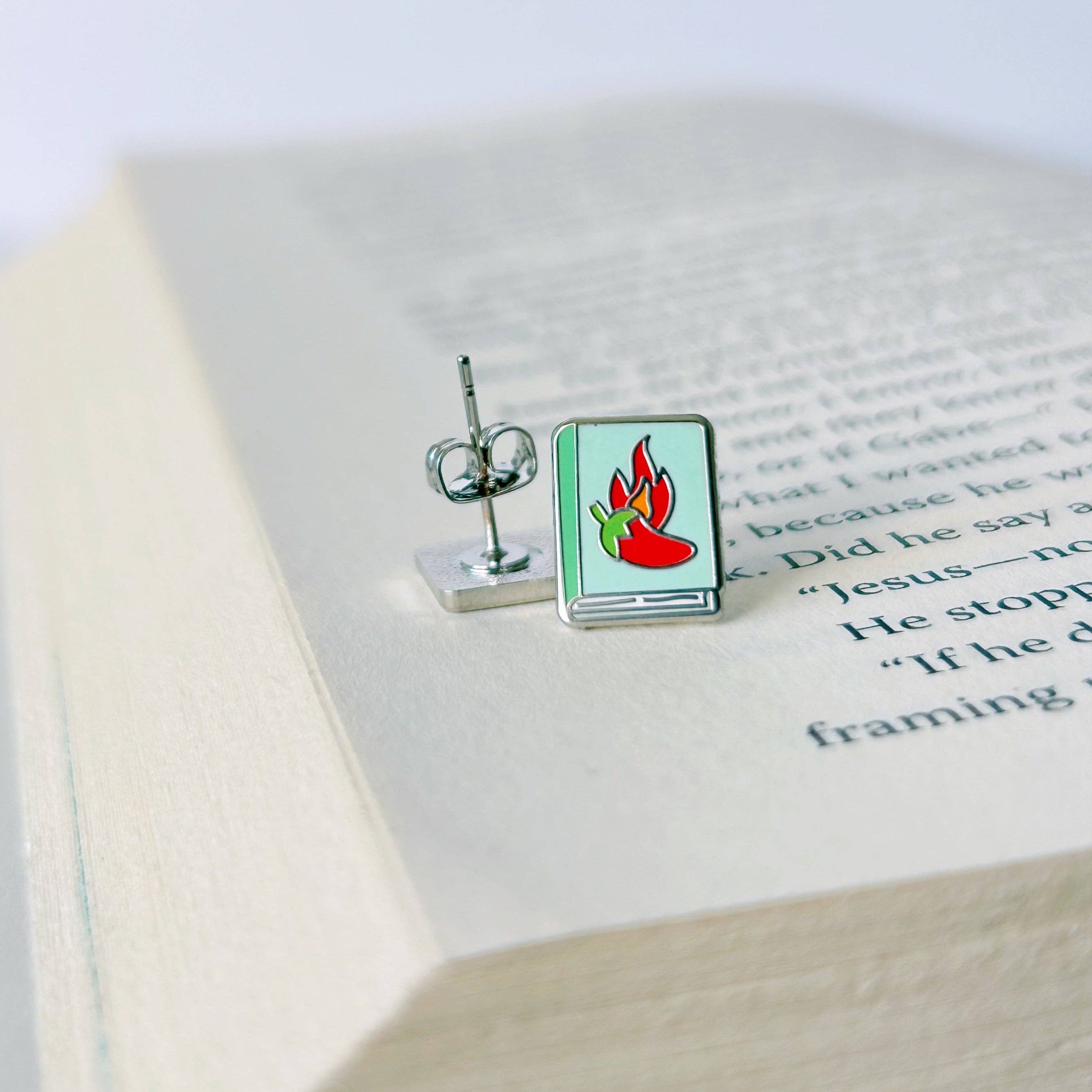 Spicy Books Earrings