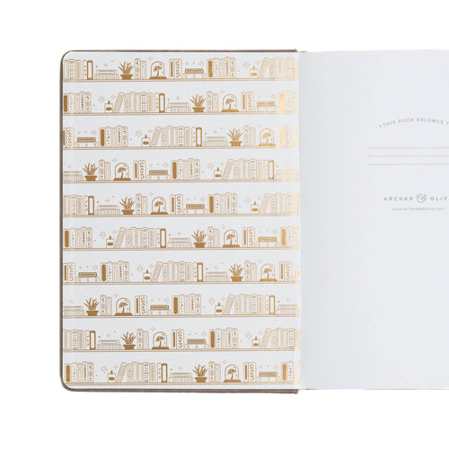 A5 Blank Bookshelf Notebook