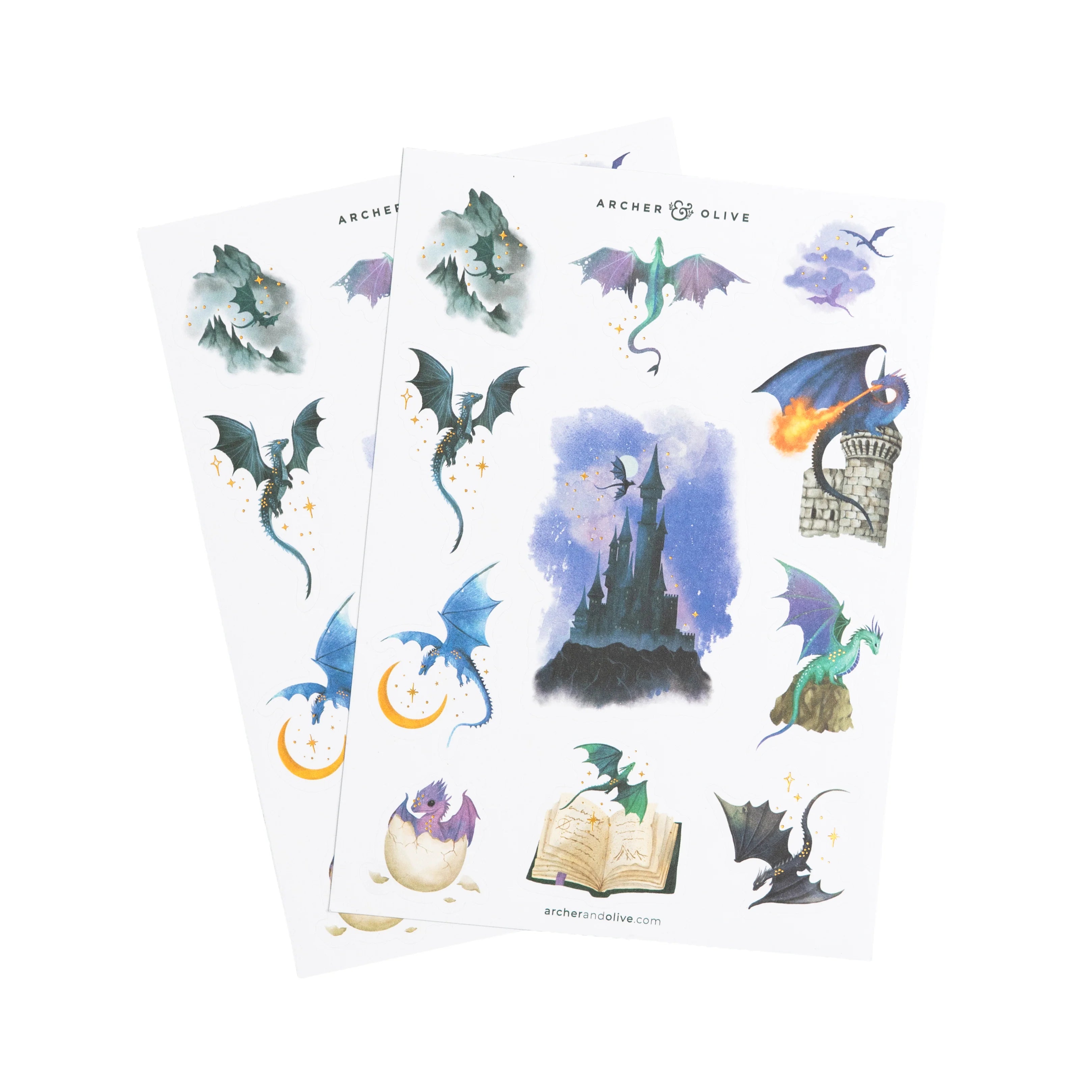 Dragon Spire Sticker Sheets - PREORDER