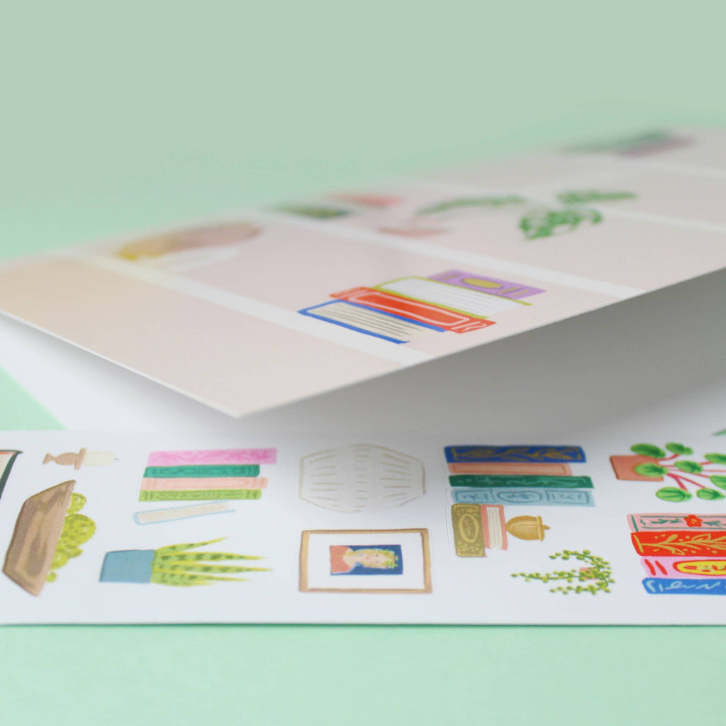 Sticker Scene Card - Shelfie