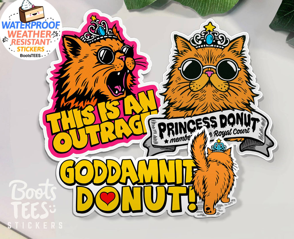Dungeon Crawler Carl Stickers 3" Goddamnit Donut! Decal