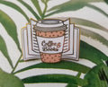 Coffee & Books Enamel Pin – Cute Literary Accessory