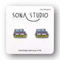 I’d Rather Be Reading Stack of Book Earrings