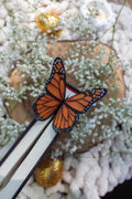 3D Monarch Butterfly Wings Die-Cut Bookmark