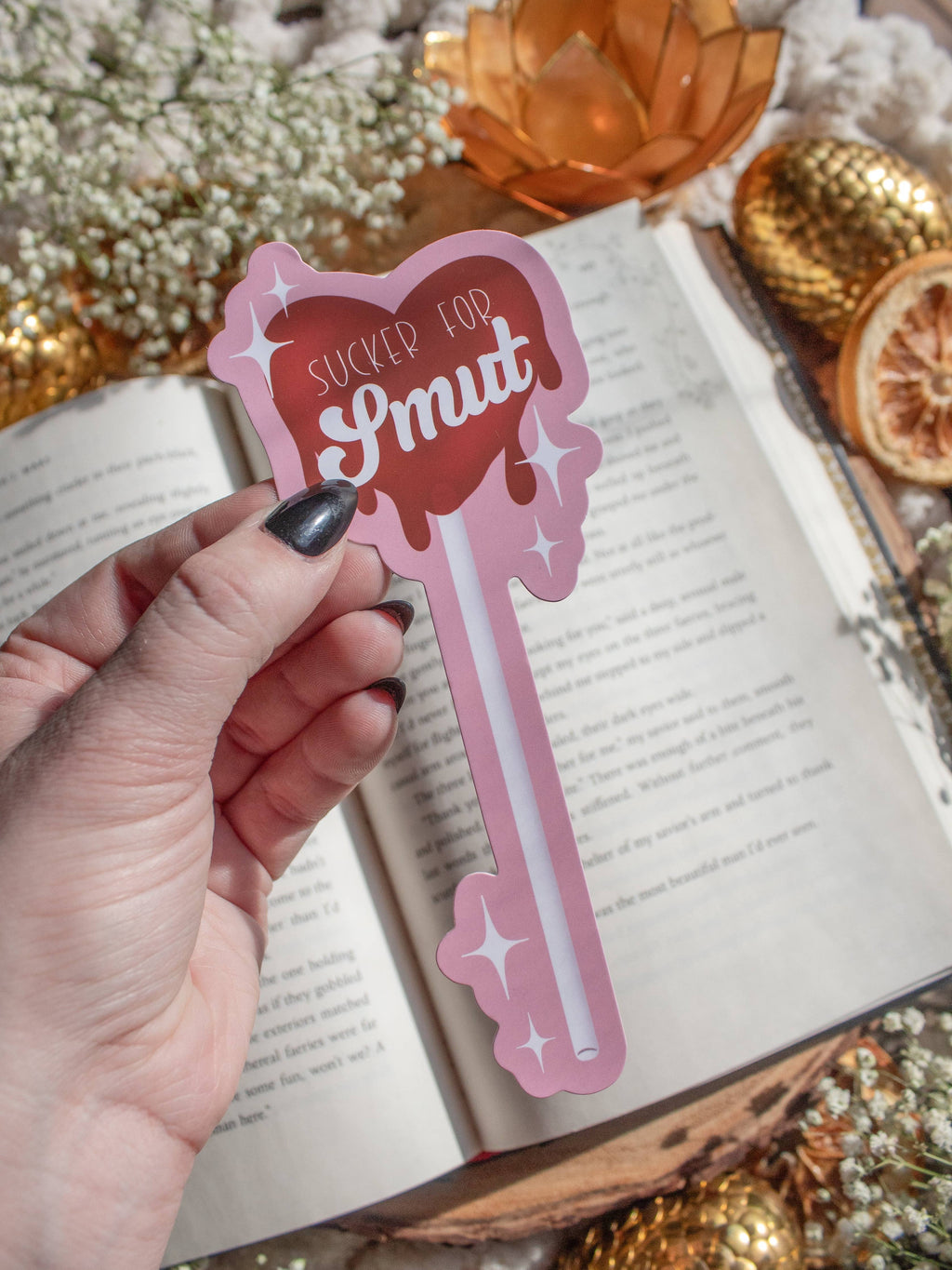 Sucker for Smut Die-Cut Bookmark