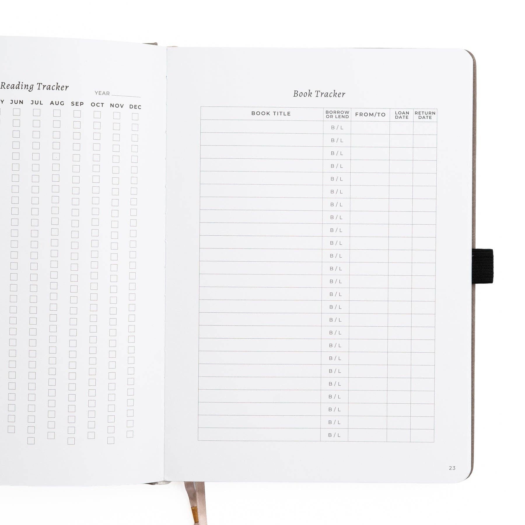 Vintage Library in Lilac: Reading Journal