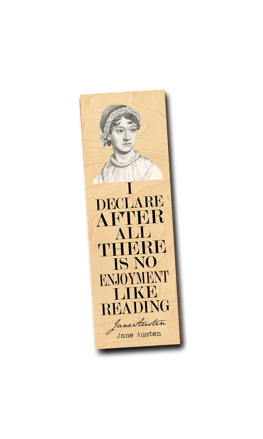 Jane Austen "No enjoyment like reading" Literary Bookmark