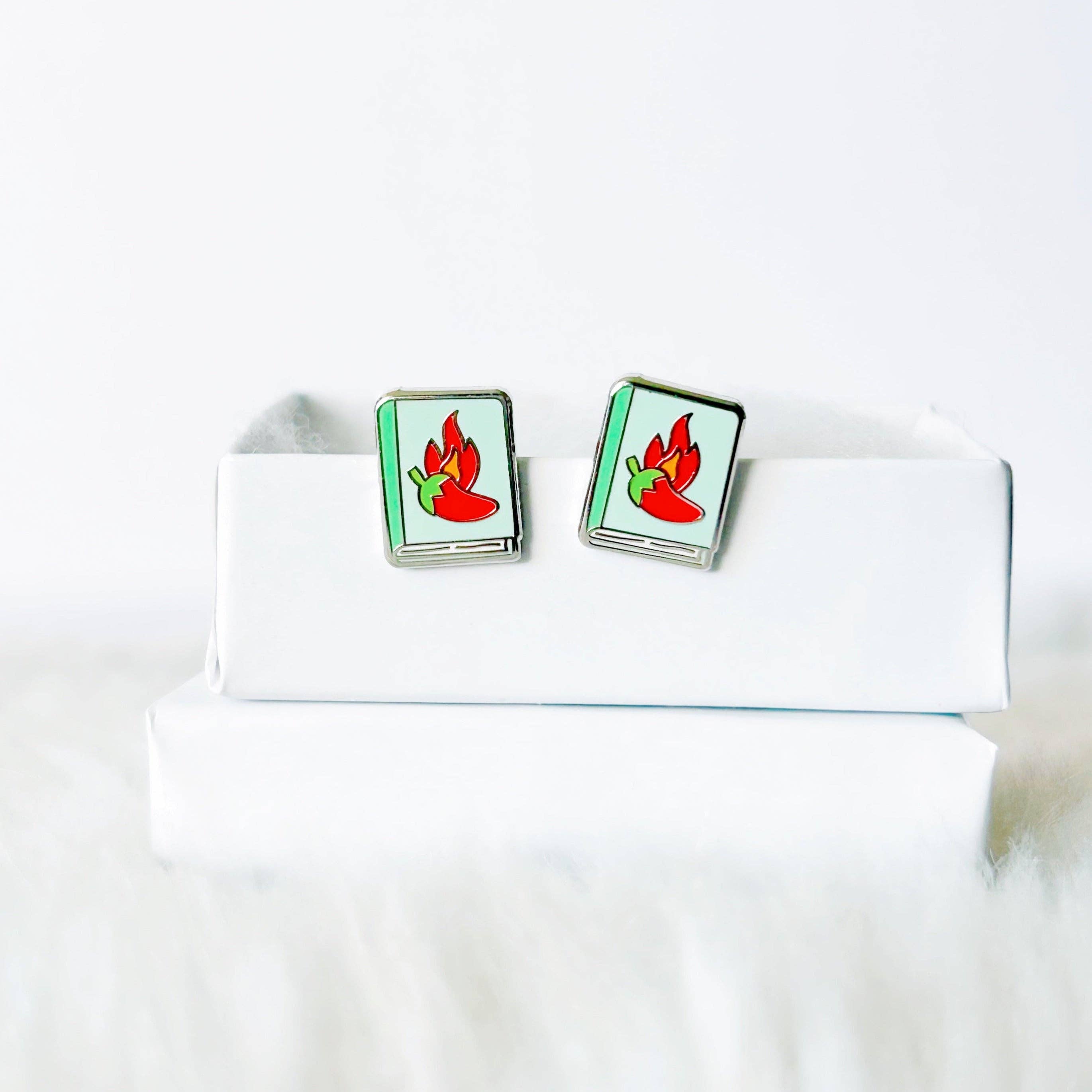 Spicy Books Earrings
