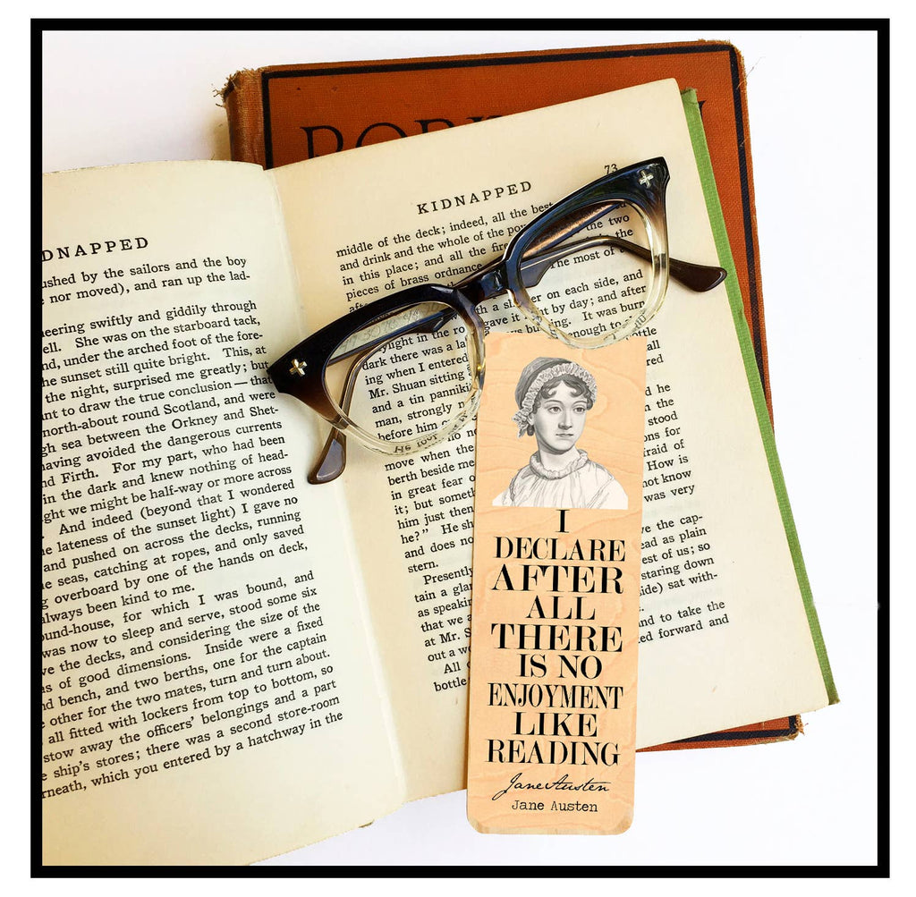 Jane Austen "No enjoyment like reading" Literary Bookmark